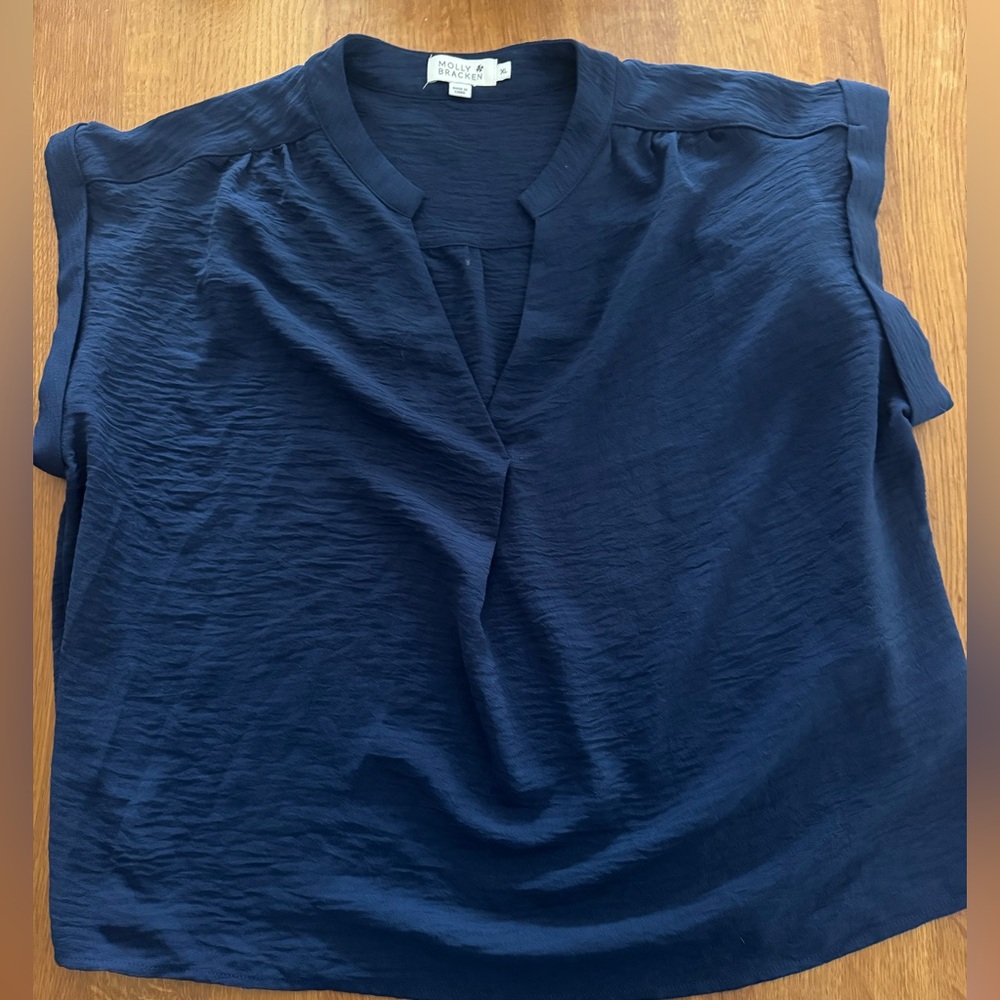 Molly Bracken Deep Blue Blouse